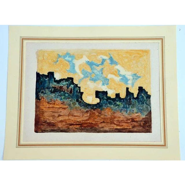 Brown Mid Century Impressionist Colorful Monotypes by Georges-Armand Masson - a Pair For Sale - Image 8 of 10