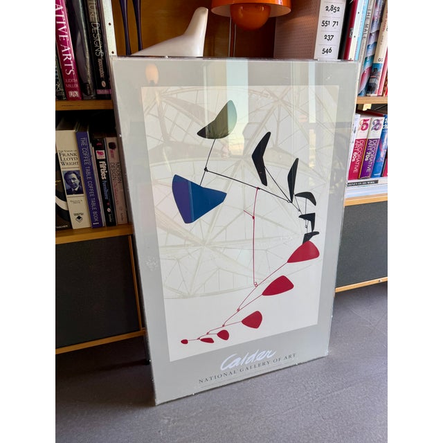 Alexander Calder Alexander Calder 1977 National Gallery of Art Exhibition Poster Custom Acrylic Box Frame Jerry Solomon La For Sale - Image 4 of 16