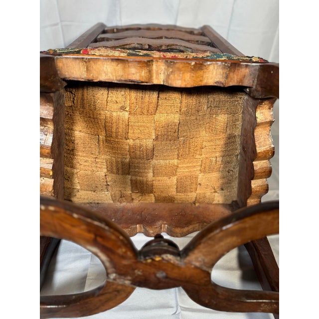 Mid 18th Century French Carved Walnut Side Chair, Régence Taste, Original Needlepoint Seat For Sale - Image 10 of 11