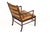 Brown 1960s Danish Modern / Mid Century Rosewood Colonial Armchair – Ole Wanscher for Poul Jeppesen – Cognac Leather For Sale - Image 8 of 16