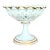 Vintage Regency Reticulated Pierced Porcelain Compote For Sale