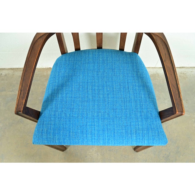 Brown Broyhill Brasilia Mid-Century Modern Sculpted Walnut Dining Chairs, Set of Six For Sale - Image 8 of 12