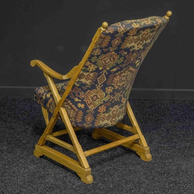 Arts & Crafts Oak Armchair For Sale - Image 5 of 8