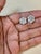 Silver 3.5 Carat, 7 Diamond Floral Cluster Flower Stud Earrings in 14 Karat White Gold For Sale - Image 8 of 8