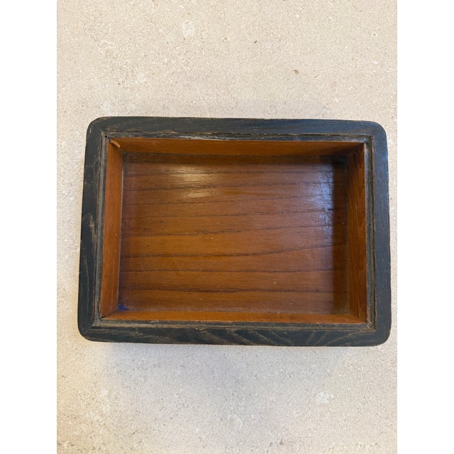 Wood Italian Mid-Century Wood and Mirrored Box With Brass Knob, 1960s For Sale - Image 7 of 9