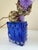 Cobalt Blue Pressed Glass Vase by Josef Schott for Smålandshyttan, Sweden, 1960s For Sale - Image 14 of 18