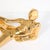 Mid-Century Modern Mid-Century Gold-Plated Ceramic Sculpture of a Reclining Woman Signed Jaru For Sale - Image 3 of 12