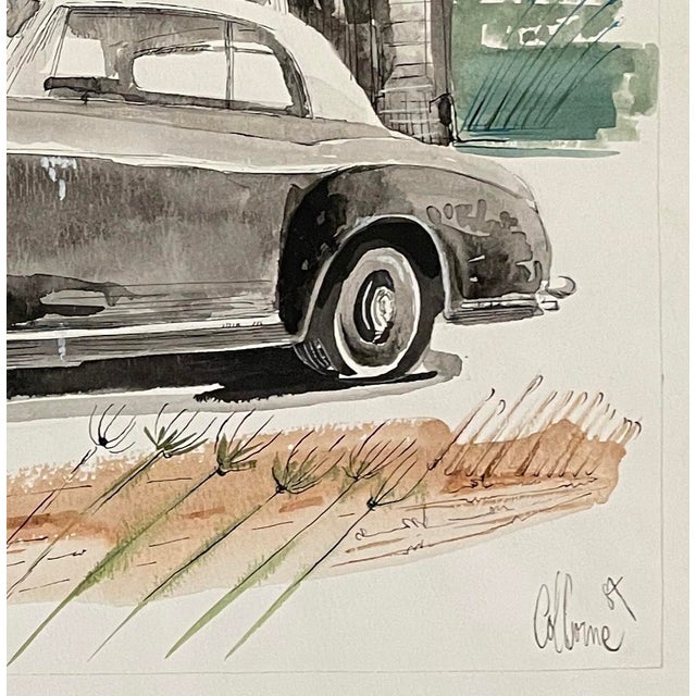 Illustration 1984 Robert Colborne Bentley Painting For Sale - Image 3 of 3