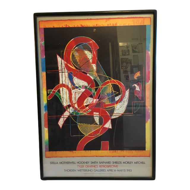 1983 Frank Stella Poster “Pergusa Three”, Framed For Sale
