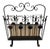 Vintage Wroth Iron Magazine Holder For Sale