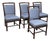 Orlando Diaz-Azcuy for McGuire Furniture Target Back Upholstered Chairs, Set of Four For Sale