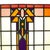 Art Deco Amsterdam School Stained Glass Window, 1930s For Sale - Image 15 of 16