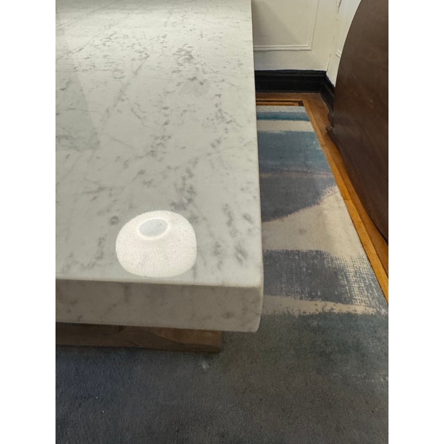 Wood Timothy Oulton Georgian Architectural Dining Table in Marble For Sale - Image 7 of 9