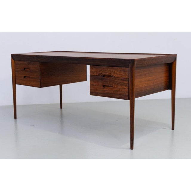 Vintage Danish Rosewood Desk from Erik Riisager Hansen, 1950s For Sale - Image 15 of 18
