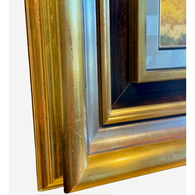 Late 20th Century Jose Barbera Original Cultural Landscape Oil on Canvas Painting For Sale - Image 9 of 14