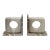 Matthew Izzo Home Rover Circle Cut Marble Bookends For Sale