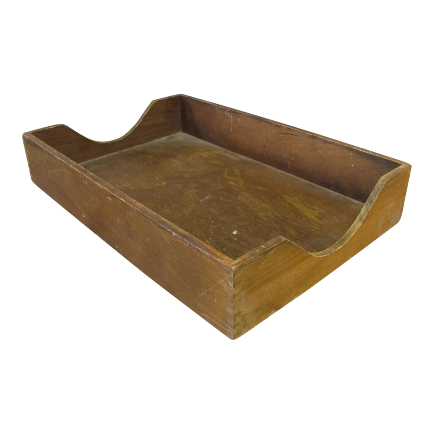 Mid 20th Century Wood Legal Paper Size Tray in / Out File Office