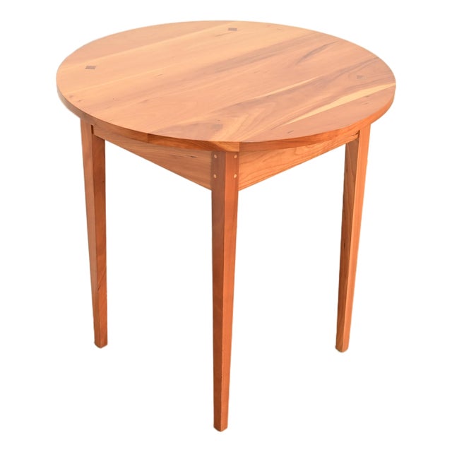 Harden Furniture Arts and Crafts Shaker Solid Cherry Wood Occasional Side Table or Tea Table For Sale