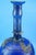 Blue Cobalt Blue Scavo Glass Bottle Vase attributed to Mario Pinzon for Seguso, Italy, 1960s For Sale - Image 8 of 17