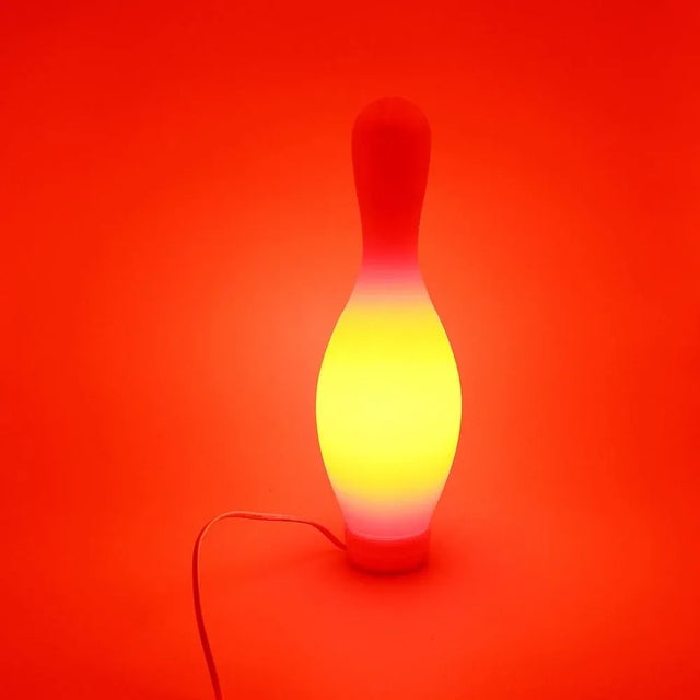 Knock-Off Bowling Pin Table Lamp attributed to Josh Owen for Bozart, 2002 For Sale - Image 4 of 10