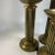 Art Deco Vintage Solid Brass Candle Holder Art Deco Pillar Round Candles - Set of 3 For Sale - Image 3 of 11