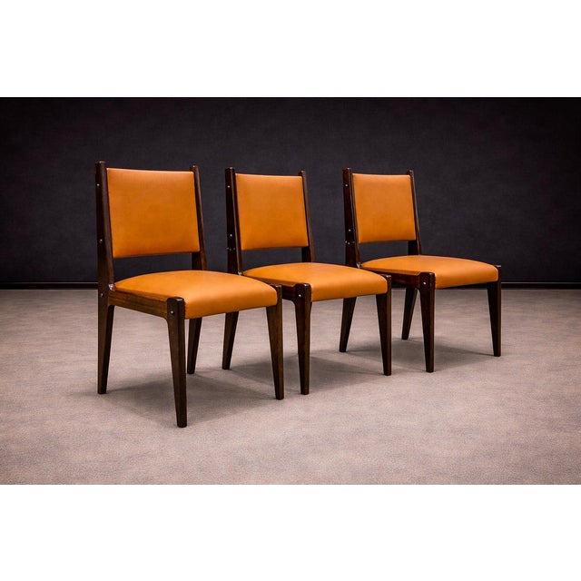Dining Chairs in Rosewood & Leather, Sergio Rodrigues for Bloch, 1960s - Lot 291-883 For Sale - Image 12 of 15