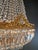 Vintage Empire Neoclassical Crystal Basket Brass Crystal Chandelier For Sale - Image 6 of 11
