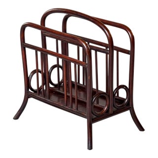 Thonet Model 33 Bentwood Magazine Rack For Sale