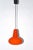 Orange Glass Ceiling Lamp by Peill & Putzler, 1960s For Sale - Image 6 of 6