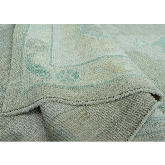 Brown Turkish Oushak Rug 9'2" x 12'5" #19354 For Sale - Image 8 of 8