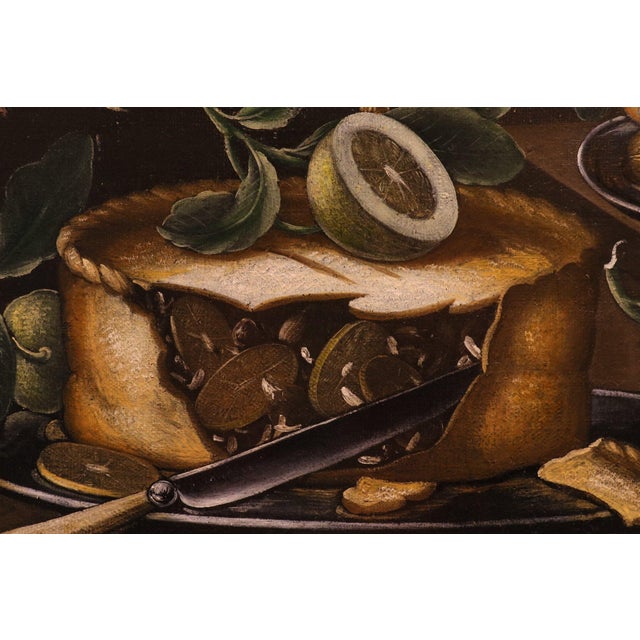 Flemish Artist, Still Life with Flowers and Fruit, 1750, Oil on Canvas For Sale - Image 11 of 15