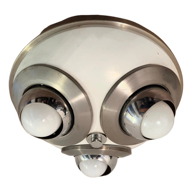 1950s Mid Century Modern Arredoluce Directional 3 light Flush Lamp For Sale