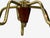 Fog & Mørup, Tulip Chandelier, Opal Glass, Brass, Teak, Denmark, 1960s For Sale In New York - Image 6 of 10