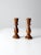 Vintage Wooden Candlestick Holders Pair For Sale - Image 10 of 10
