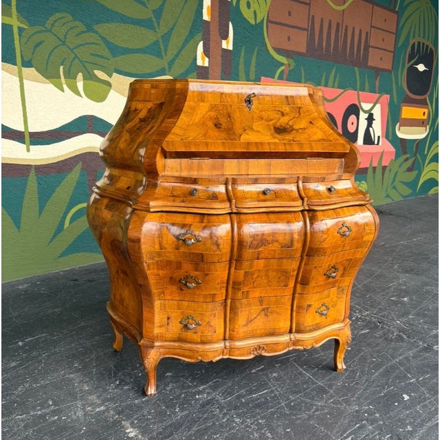 Late 1900s Italian Burl Secretary For Sale In Tampa - Image 6 of 17