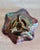 Amethyst Antique Northwood Amethyst Beaded Cable 3-Footed Carnival Glass Bowl For Sale - Image 8 of 10