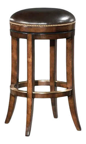 Swivel Bar Stool in Brown