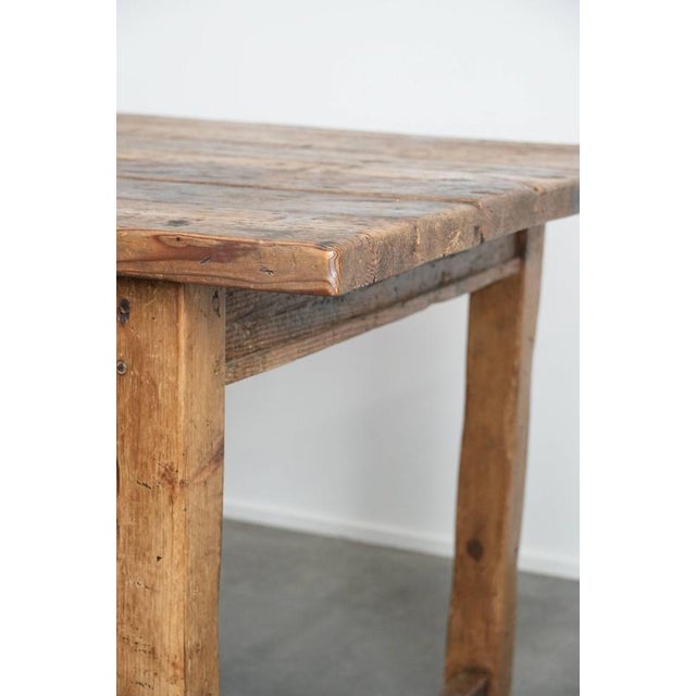Large Antique Farm Dining Table in Pine For Sale - Image 16 of 18