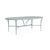 Brown Jordan Calcutta 44" x 86" Oval Cast Umbrella Dining Table in Harbor For Sale