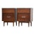 1960s Refinished Walnut Nightstands by Hooker - a Pair For Sale