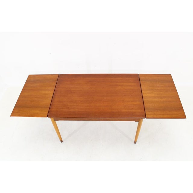 Teak Extendable Dining Table from Borge Mogensen, Denmark, 1960s For Sale - Image 9 of 14