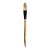 Vintage Thai Brass Letter Opener – Figural Deity Handle With Black Enamel, Mid-Century Desk Accessory For Sale