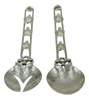 1980s Silver-Plated Turtle Motif Serving Utensils by Emilia Castillo, Mexican Modern