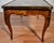 Brown 1930s French Louis XV Walnut Inlaid & Marble Top Coffee Table For Sale - Image 8 of 12