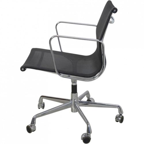 Vintage EA-117 Office Chair in Black Mesh by Charles Eames, 2000s For Sale - Image 11 of 16
