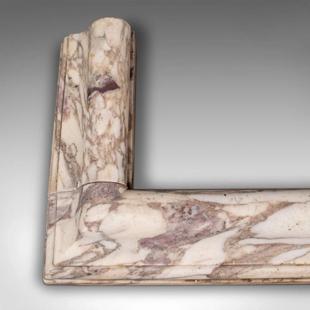 Traditional 1820's Grand Antique Marble Fireplace Surround For Sale - Image 3 of 9