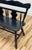 Vintage Black Early American Style Carved Wood Bench For Sale - Image 11 of 12