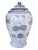Mid 20th Century Unique Cornflower Blue-and-Gray Pottery Baluster Jar For Sale - Image 5 of 12