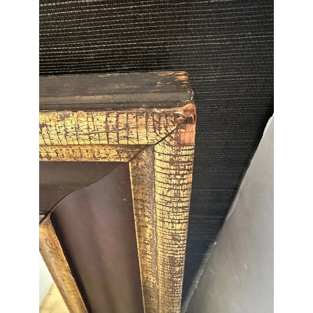 Traditional Antique Mahogany & Gilded Mirror For Sale - Image 3 of 10