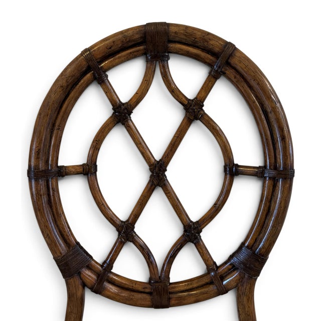 Tommy Bahama Bali Hai Cedar Key Oval Back Dining Chairs - Set of 4 For Sale In Miami - Image 6 of 18